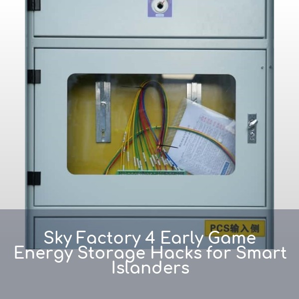 Sky Factory 4 Early Game Energy Storage Hacks for Smart Islanders