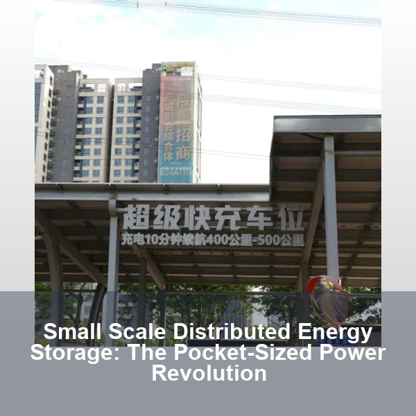 Small Scale Distributed Energy Storage: The Pocket-Sized Power Revolution