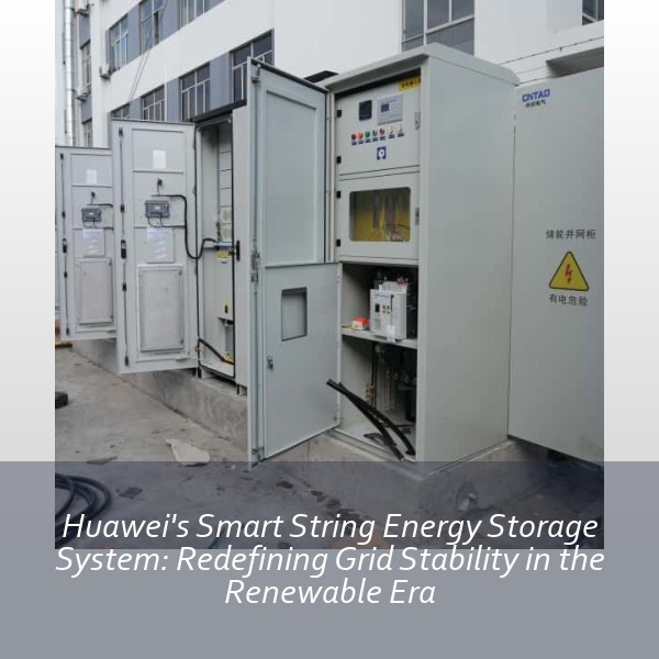 Huawei's Smart String Energy Storage System: Redefining Grid Stability in the Renewable Era