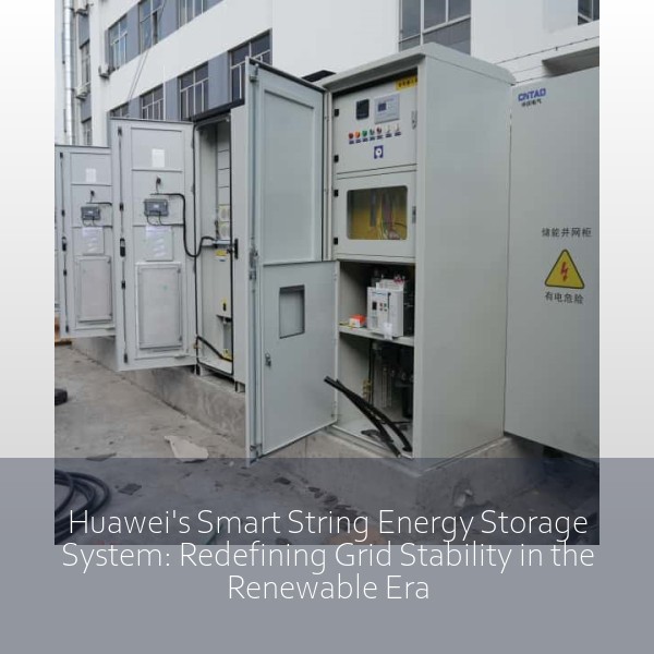 Huawei's Smart String Energy Storage System: Redefining Grid Stability in the Renewable Era