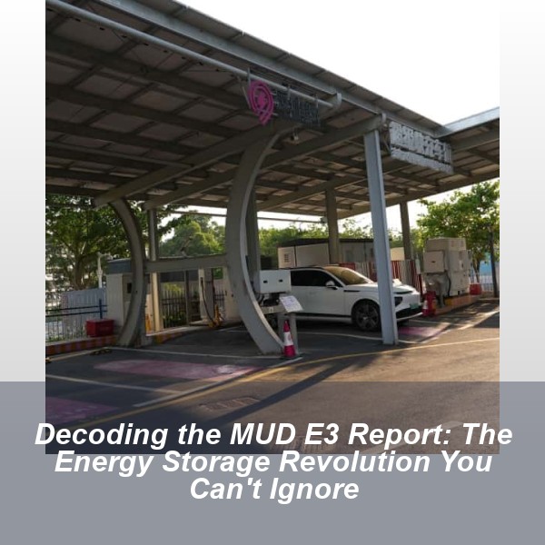 Decoding the MUD E3 Report: The Energy Storage Revolution You Can't Ignore