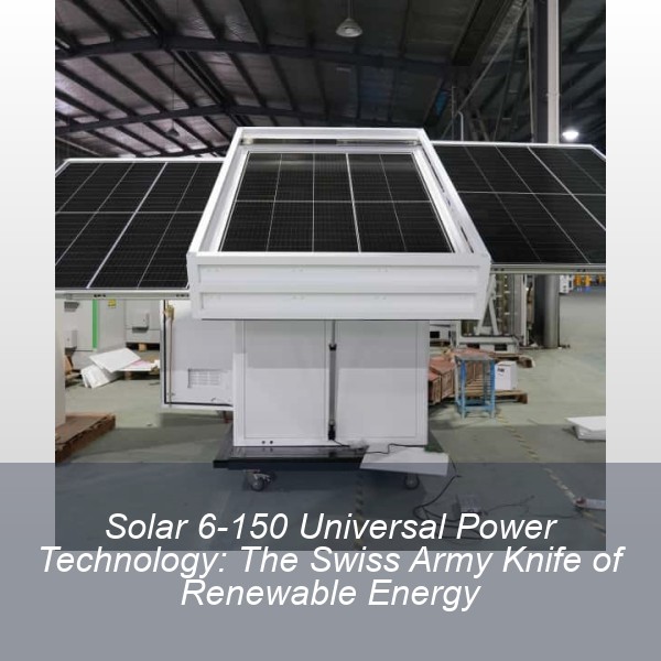 Solar 6-150 Universal Power Technology: The Swiss Army Knife of Renewable Energy