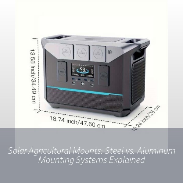 Solar Agricultural Mounts: Steel vs. Aluminum Mounting Systems Explained