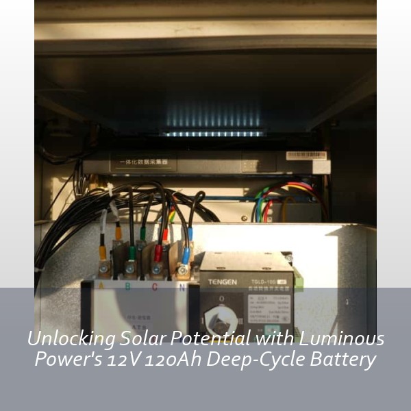 Unlocking Solar Potential with Luminous Power's 12V 120Ah Deep-Cycle Battery