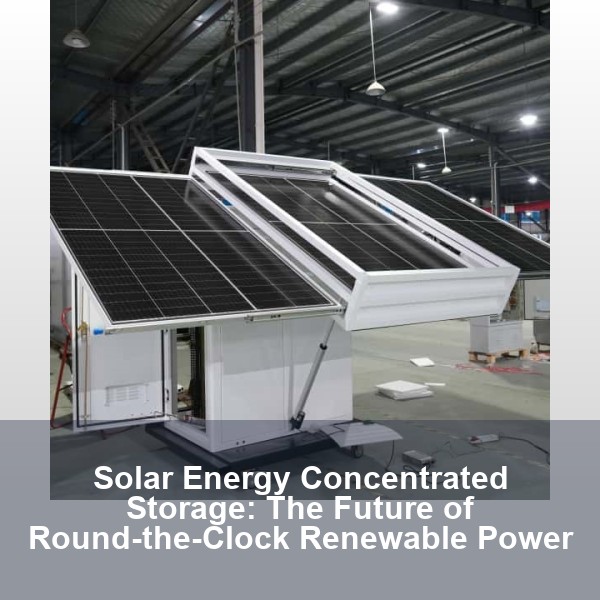 Solar Energy Concentrated Storage: The Future of Round-the-Clock Renewable Power