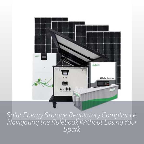 Solar Energy Storage Regulatory Compliance: Navigating the Rulebook Without Losing Your Spark