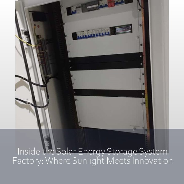 Inside the Solar Energy Storage System Factory: Where Sunlight Meets Innovation