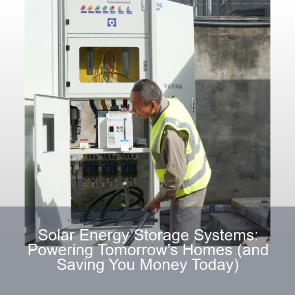 Solar Energy Storage Systems: Powering Tomorrow’s Homes (and Saving You Money Today)