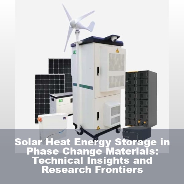 Solar Heat Energy Storage in Phase Change Materials: Technical Insights and Research Frontiers