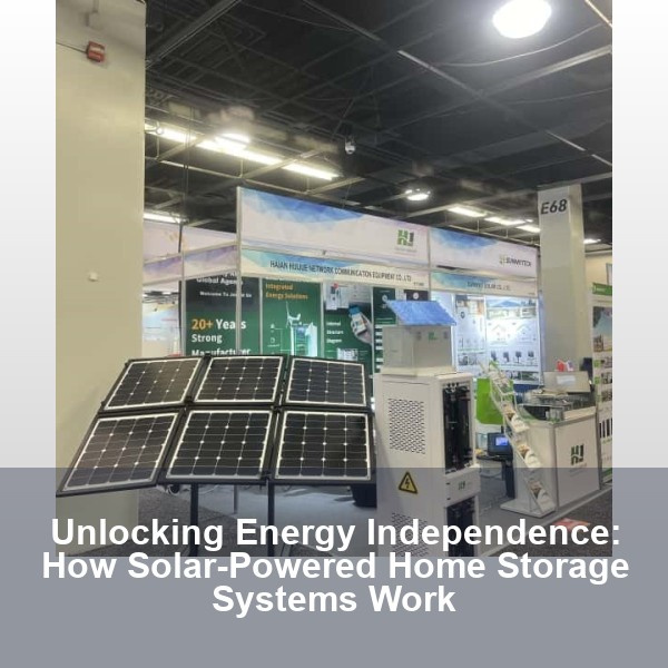 Unlocking Energy Independence: How Solar-Powered Home Storage Systems Work