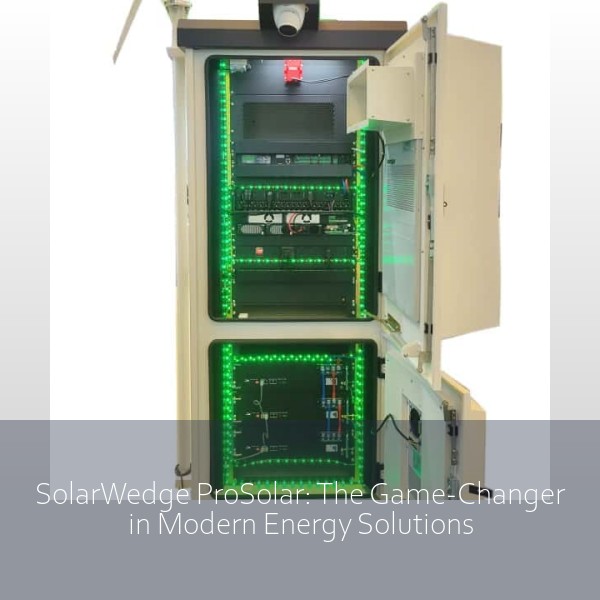 SolarWedge ProSolar: The Game-Changer in Modern Energy Solutions