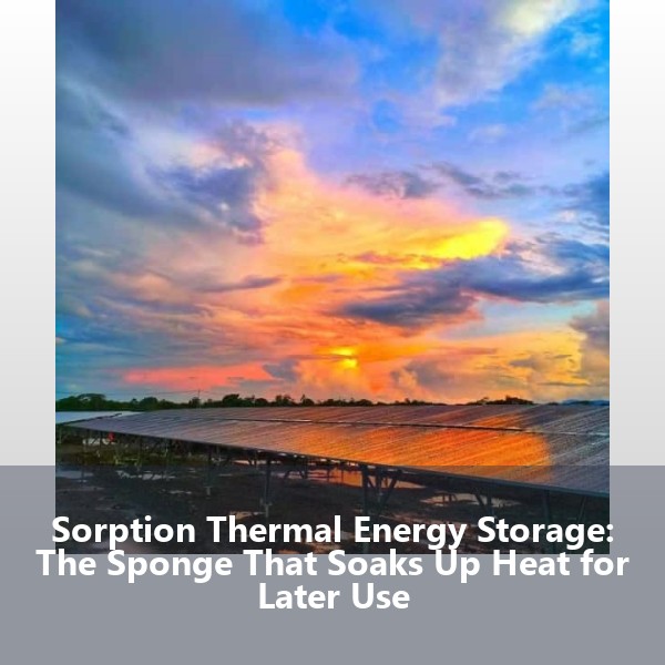 Sorption Thermal Energy Storage: The Sponge That Soaks Up Heat for Later Use