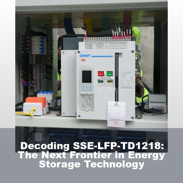 Decoding SSE-LFP-TD1218: The Next Frontier in Energy Storage Technology