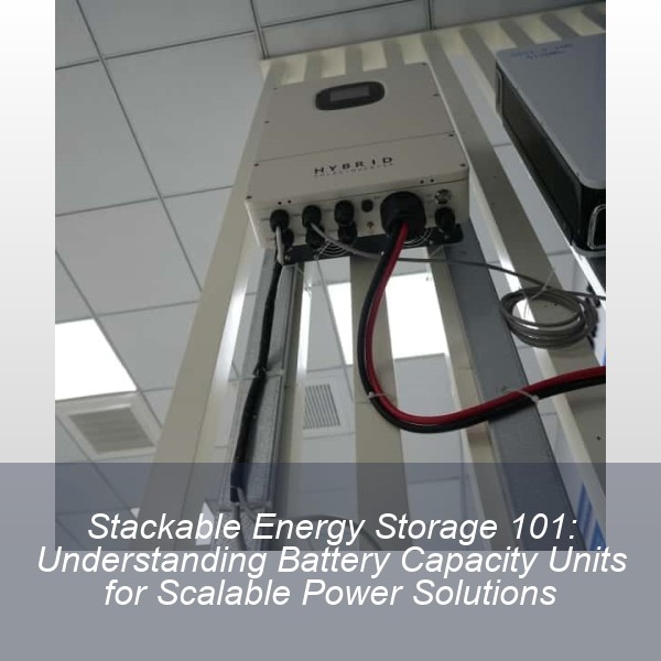 Stackable Energy Storage 101: Understanding Battery Capacity Units for Scalable Power Solutions