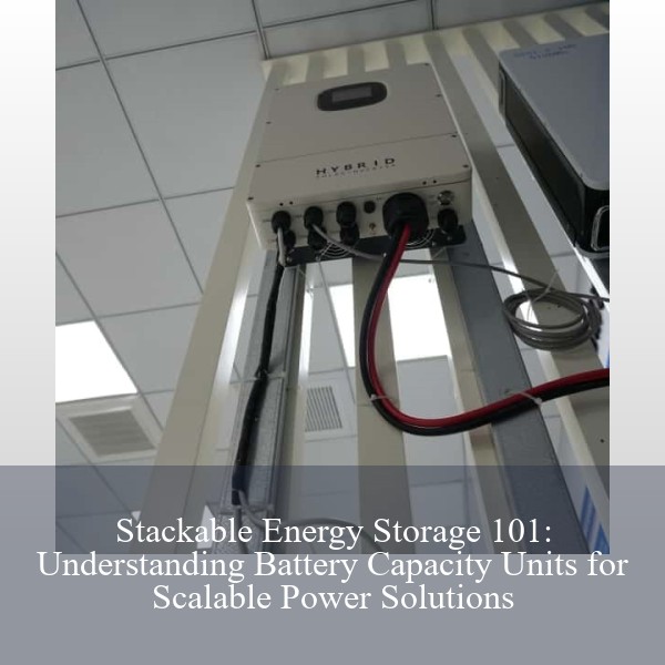 Stackable Energy Storage 101: Understanding Battery Capacity Units for Scalable Power Solutions