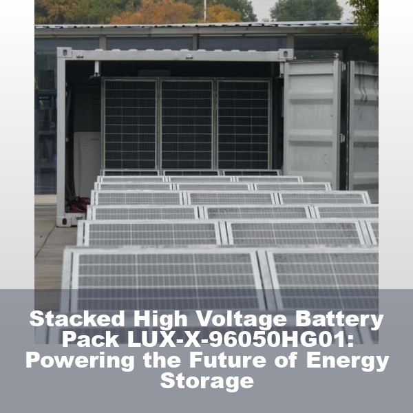 Stacked High Voltage Battery Pack LUX-X-96050HG01: Powering the Future of Energy Storage