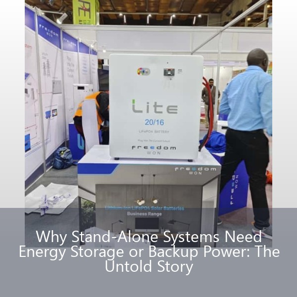 Why Stand-Alone Systems Need Energy Storage or Backup Power: The Untold Story