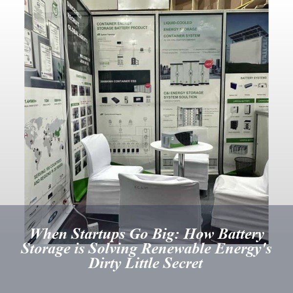 When Startups Go Big: How Battery Storage is Solving Renewable Energy's Dirty Little Secret
