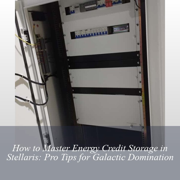How to Master Energy Credit Storage in Stellaris: Pro Tips for Galactic Domination