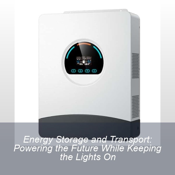 Energy Storage and Transport: Powering the Future While Keeping the Lights On