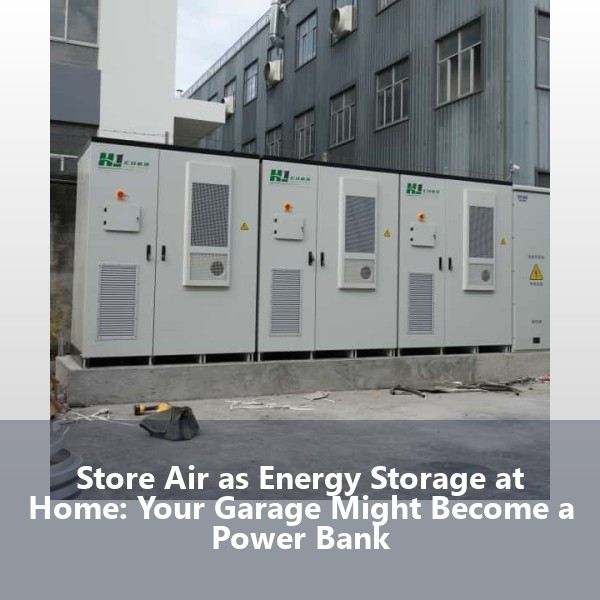 Store Air as Energy Storage at Home: Your Garage Might Become a Power Bank