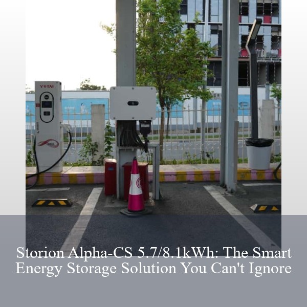 Storion Alpha-CS 5.7/8.1kWh: The Smart Energy Storage Solution You Can't Ignore