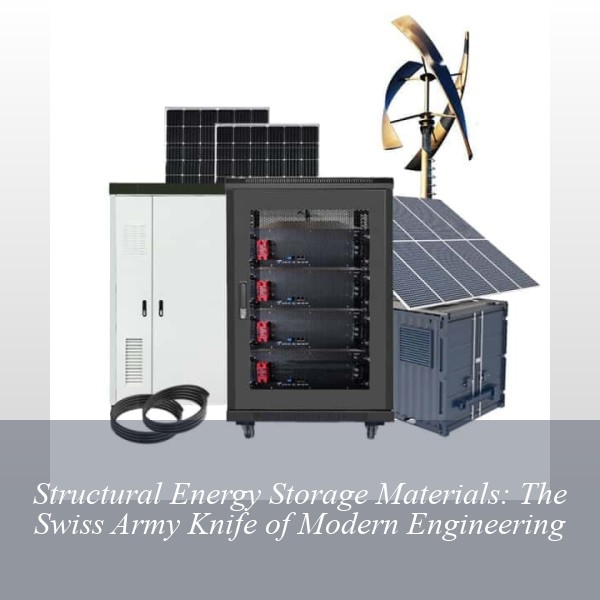 Structural Energy Storage Materials: The Swiss Army Knife of Modern Engineering