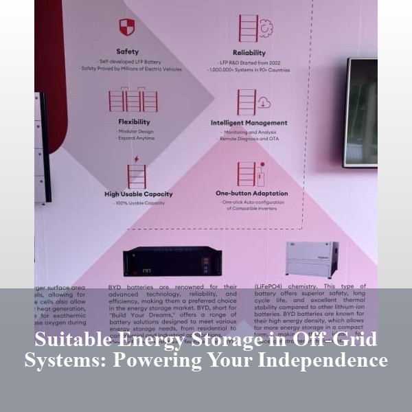Suitable Energy Storage in Off-Grid Systems: Powering Your Independence