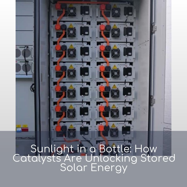 Sunlight in a Bottle: How Catalysts Are Unlocking Stored Solar Energy