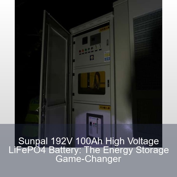 Sunpal 192V 100Ah High Voltage LiFePO4 Battery: The Energy Storage Game-Changer