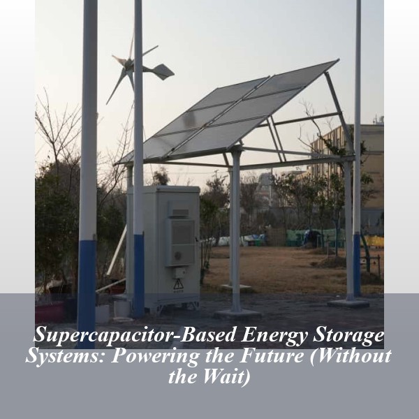 Supercapacitor-Based Energy Storage Systems: Powering the Future (Without the Wait)