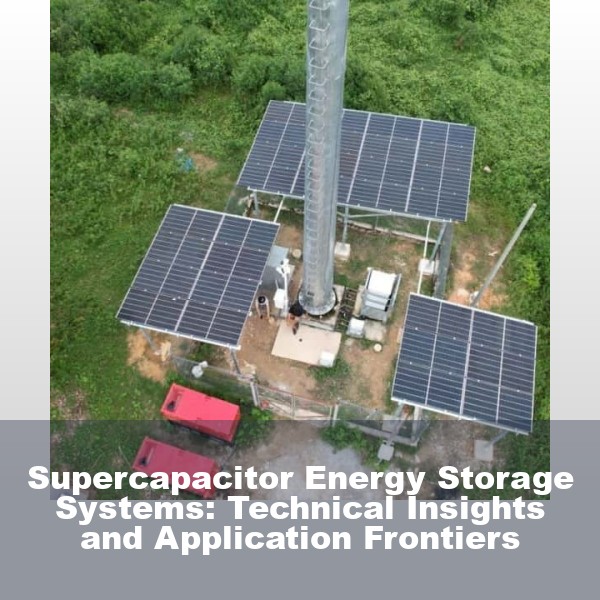 Supercapacitor Energy Storage Systems: Technical Insights and Application Frontiers