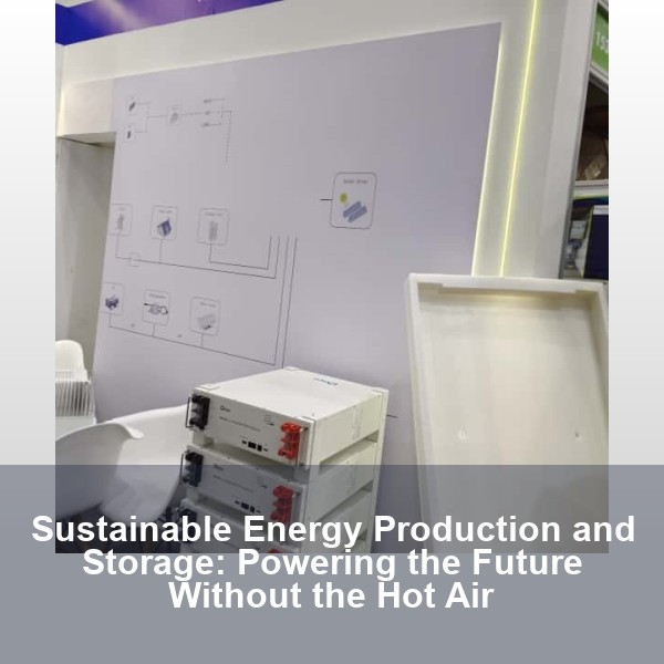 Sustainable Energy Production and Storage: Powering the Future Without the Hot Air