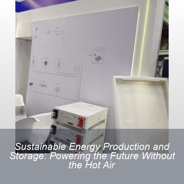 Sustainable Energy Production and Storage: Powering the Future Without the Hot Air