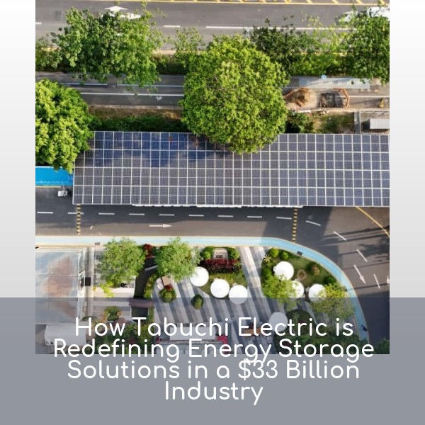 How Tabuchi Electric is Redefining Energy Storage Solutions in a $33 Billion Industry