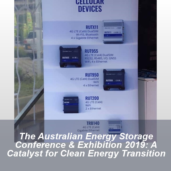 The Australian Energy Storage Conference & Exhibition 2019: A Catalyst for Clean Energy Transition