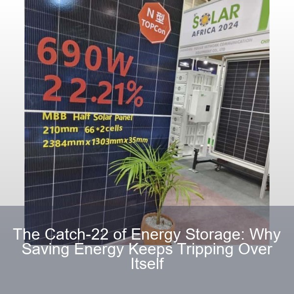 The Catch-22 of Energy Storage: Why Saving Energy Keeps Tripping Over Itself