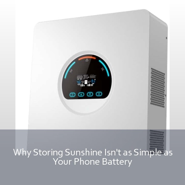 Why Storing Sunshine Isn't as Simple as Your Phone Battery