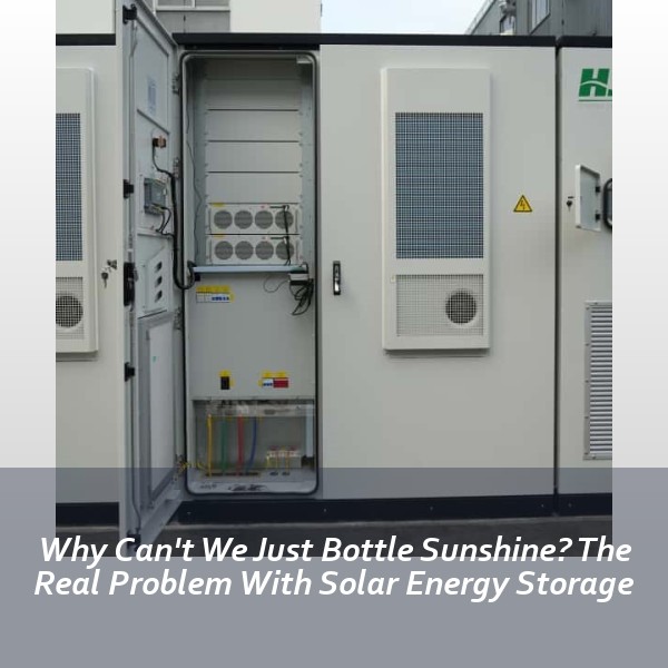 Why Can't We Just Bottle Sunshine? The Real Problem With Solar Energy Storage