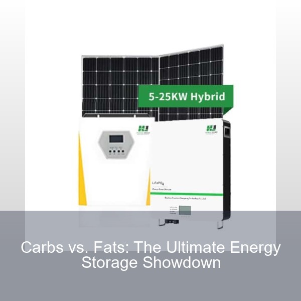 Carbs vs. Fats: The Ultimate Energy Storage Showdown