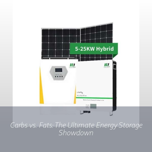 Carbs vs. Fats: The Ultimate Energy Storage Showdown