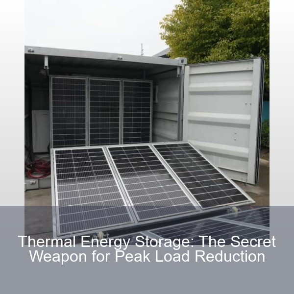 Thermal Energy Storage: The Secret Weapon for Peak Load Reduction