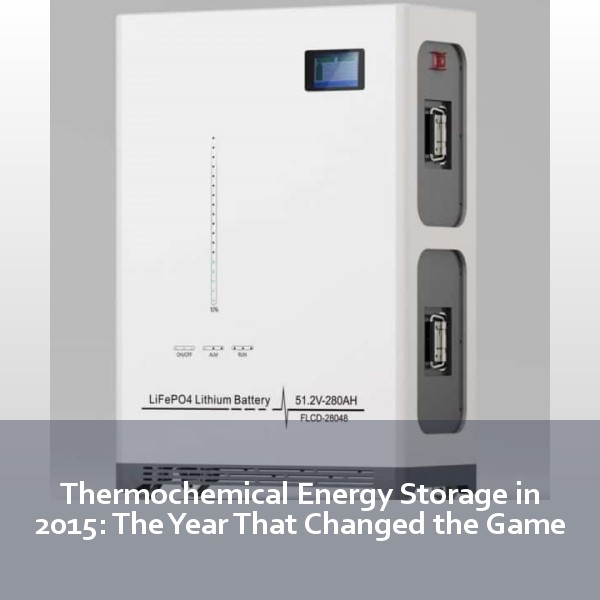 Thermochemical Energy Storage in 2015: The Year That Changed the Game