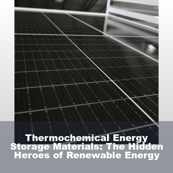 Thermochemical Energy Storage Materials: The Hidden Heroes of Renewable Energy