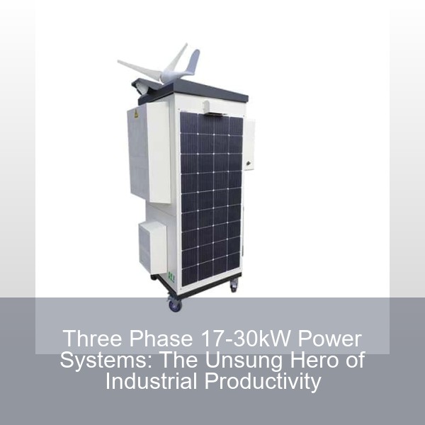 Three Phase 17-30kW Power Systems: The Unsung Hero of Industrial Productivity