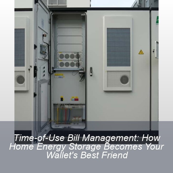 Time-of-Use Bill Management: How Home Energy Storage Becomes Your Wallet's Best Friend