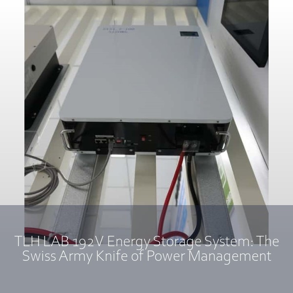TLH LAB 192V Energy Storage System: The Swiss Army Knife of Power Management
