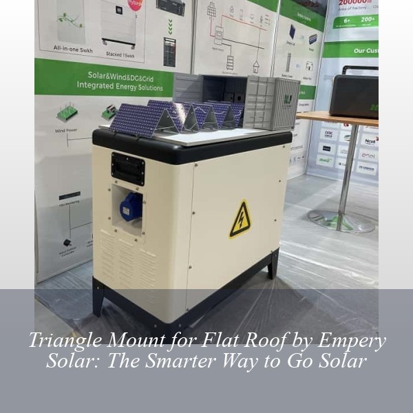 Triangle Mount for Flat Roof by Empery Solar: The Smarter Way to Go Solar