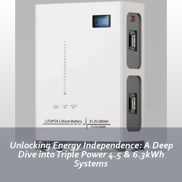 Unlocking Energy Independence: A Deep Dive into Triple Power 4.5 & 6.3kWh Systems