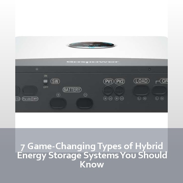 7 Game-Changing Types of Hybrid Energy Storage Systems You Should Know